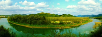 两岸画廊一河诗——秋浦河