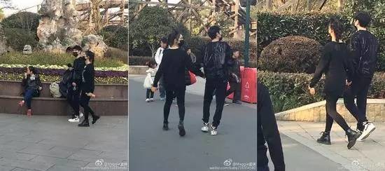 恋情疑曝光?冯绍峰林允手牵手同游欢乐谷