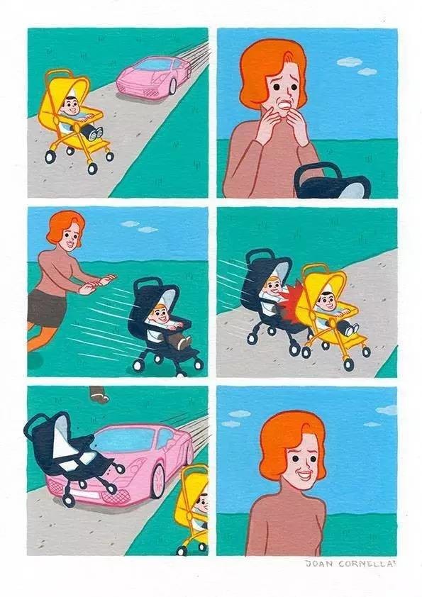 重口味内涵漫画《诡异背后欣慰地笑》最新作品