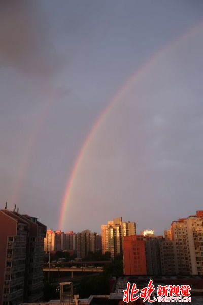 汉中罕见日晕景象 北京傍晚双彩虹刷爆朋友圈奇景频现