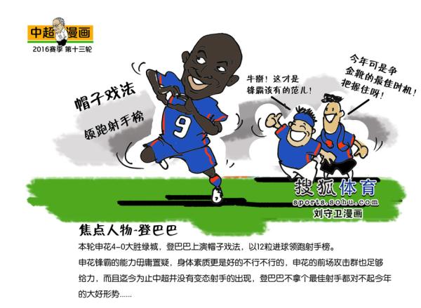 刘守卫漫画：马加特成焦点 恒大四轮三平遇危机