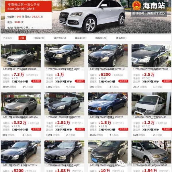 【最新消息】首批248辆“公车”拍卖结束！你要知道的消息都在这！