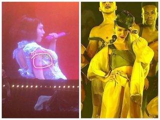 蔡依林开唱滑倒 盘点这些女星跌倒画面
