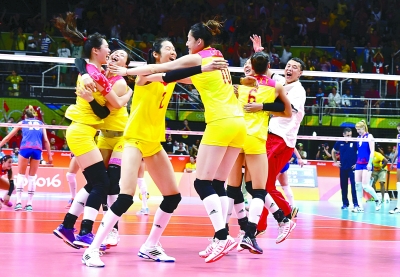 里约奥运会女子排球决赛中国队夺冠
