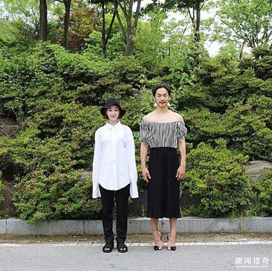 男女生衣服交换穿 韩国夫妻有趣放闪无极限