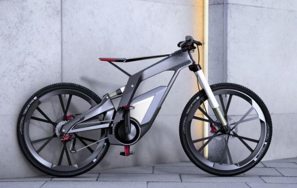 奥迪研发的自行车：碳纤维车身，造型超酷