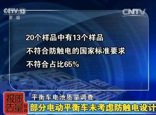 警惕! 电动平衡车9成不合格,甚至会起火爆炸 你