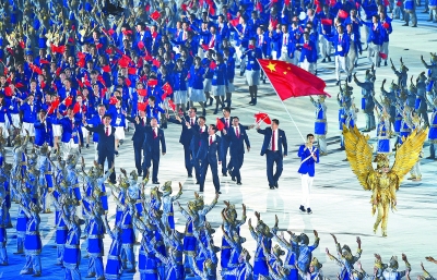 第18届亚运会开幕式在印度尼西亚雅加达举行