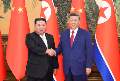 习近平同朝鲜劳动党总书记、国务委员长金正恩举行会谈
