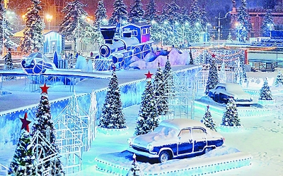 无惧严寒，莫斯科欢庆圣诞节