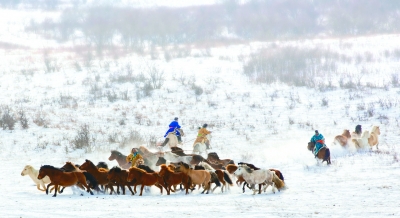 冰雪那达慕的草原交响