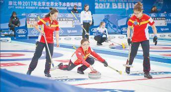 世界女子冰壶锦标赛中国队迎来首胜