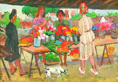 玉良铁线赋“画魂”——潘玉良与《花摊》