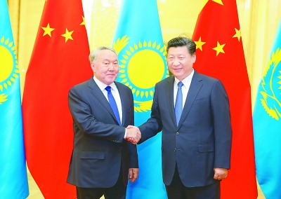 习近平会见哈萨克斯坦总统纳扎尔巴耶夫