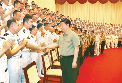 努力建设一支强大的现代化海军 为实现中国梦强军梦提供坚强力量支撑