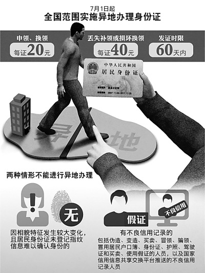 身份证异地办理，老百姓点赞