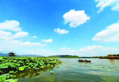 杭州西子湖畔美景