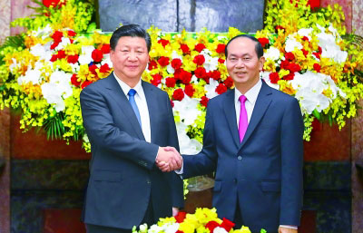 习近平同越南国家主席陈大光举行会谈