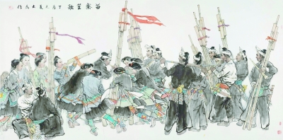 “双百”书画描出多彩贵州