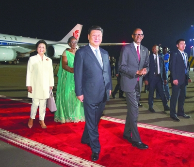 习近平开始对卢旺达进行国事访问