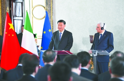 习近平和意大利总统马塔雷拉共同会见出席中意企业家委员会、中意第三方市场合作论坛、中意文化合作机制会议代表
