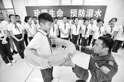 山东即墨：防溺水 迎暑假