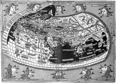 早期欧洲人制作地图中的世界