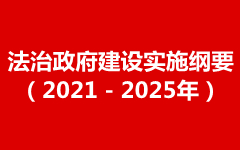 中共中央国务院印发《法治政府建设实施纲要（2021－2025年）》 _光明网