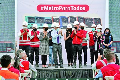 中企参建智利首都地铁7号线举行开工仪式