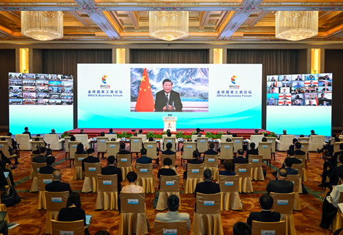 Xi Jinping Attends the Opening Ceremony of the BRICS Business Forum and Delivers a Keynote Speech