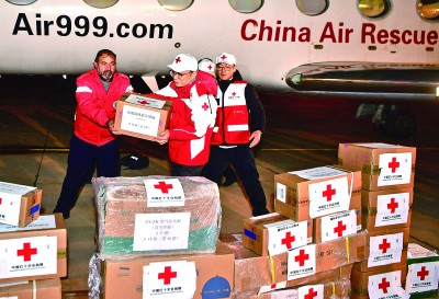 中国红十字会向叙利亚援助的首批医疗物资运抵叙利亚