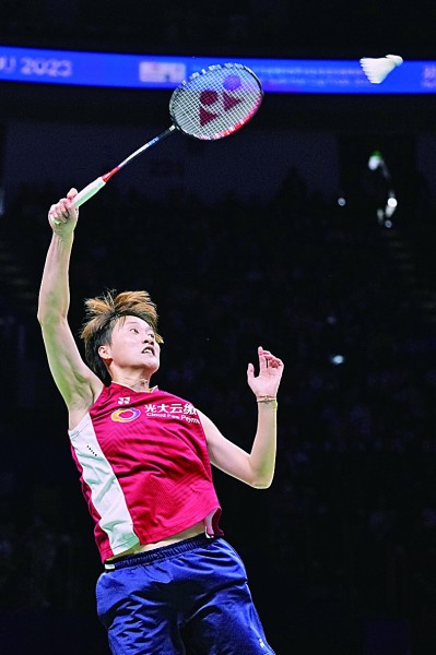 中国羽毛球队实现苏迪曼杯三连冠