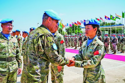 中国第21批赴黎维和官兵获联合国“和平荣誉勋章”