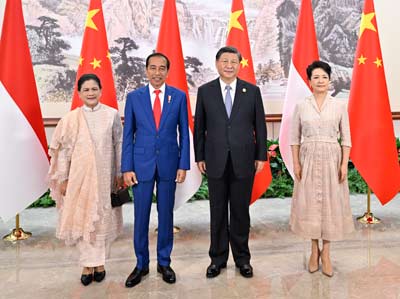 习近平会见印度尼西亚总统佐科
