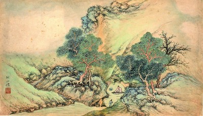 古代山水画中的人与自然 古代山水画中的人与自然