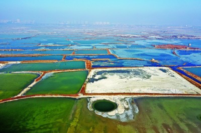 【大美中国】冬日盐湖景如画