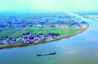 冬日运河风光美