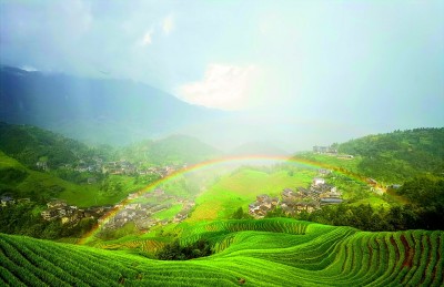 又见寨边彩虹飞