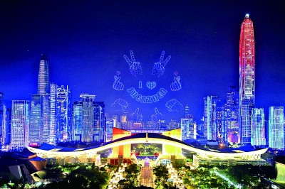 深圳的这场无人机灯光秀何以火爆“出圈”
