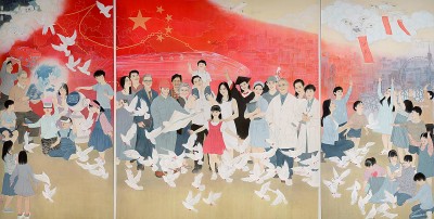 放飞梦想（中国画）