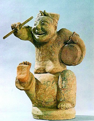 东汉击鼓说唱俑:定格欢乐瞬间 东汉击鼓说唱俑:定格欢乐瞬间