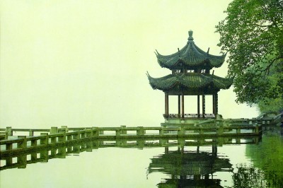 亭影映西湖 亭影映西湖