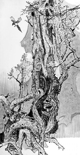 梅花礼赞（中国画）