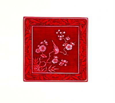 朱漆琼花入梦来——“岁寒三友”题材漆器略赏