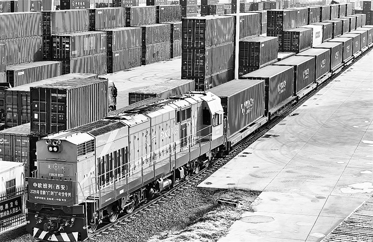 中欧班列运来“洋年货” 中欧班列运来“洋年货”