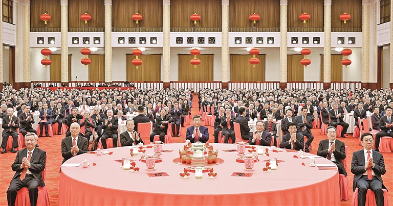 中共中央国务院举行春节团拜会