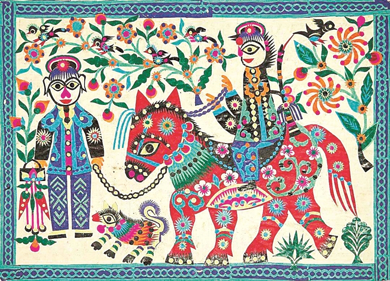 巧手剪出天“马”行空 巧手剪出天“马”行空