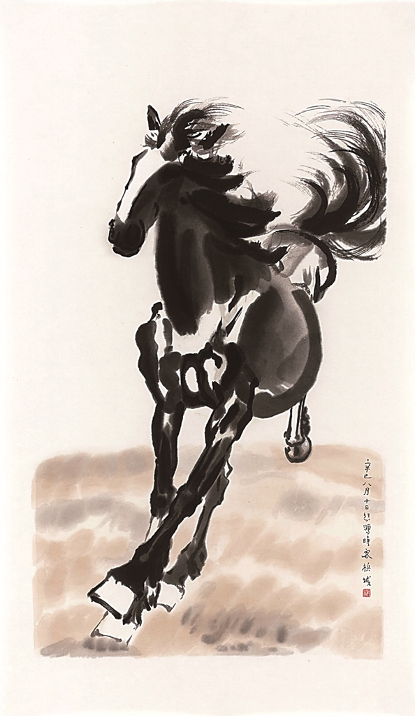 笔墨写意与光影写实——浅谈中西方画马艺术 笔墨写意与光影写实——浅谈中西方画马艺术