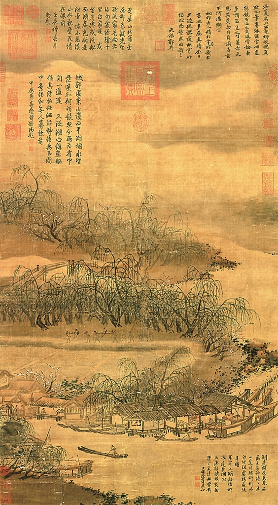 湖山春晓画中游 湖山春晓画中游