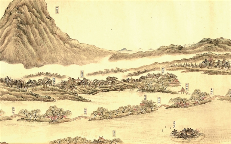 湖山春晓画中游 湖山春晓画中游